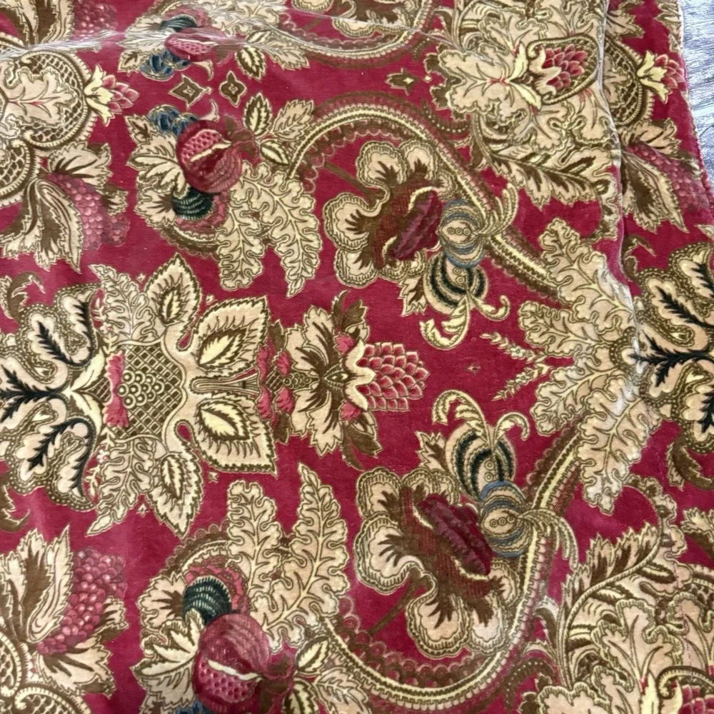Ralph Lauren Velvet Set Of 2 Euro Sham Jardiniere 30